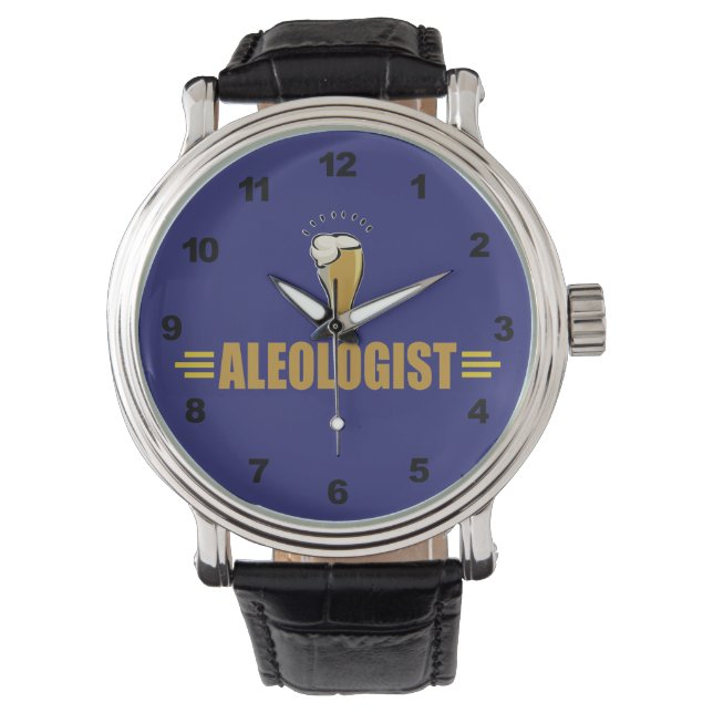 Grappig Bier Ale Horloge (Voorkant)