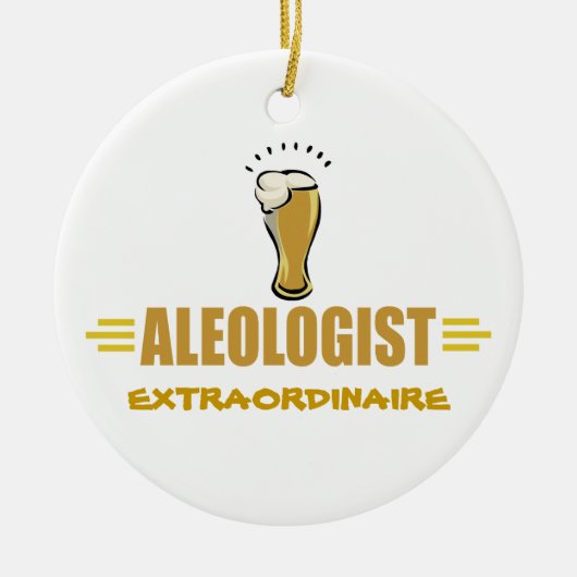 Grappig Bier, Ale Keramisch Ornament (Voorkant)