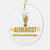 Grappig Bier, Ale Keramisch Ornament (Links)