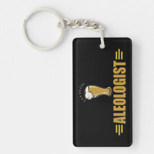 Grappig Bier ALEOLOOG Sleutelhanger