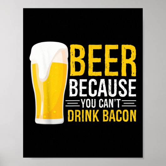 Grappig Bier BBQ Grillen - Bier omdat je Dr. Poster (Voorkant)