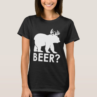 Grappig Bier Beer Herten Jagen Hiker Hunter Campin T-shirt