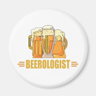 Grappig Bier Bieroloog Brouw Bier Maken Magneet