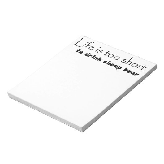 Grappig bier citeert notitieblok unieke cadeauidee (Linkerzijde)