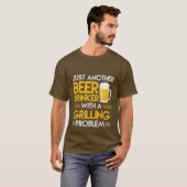 grappig bier drink grillen woord kunst t-shirt (Voorkant volledig)