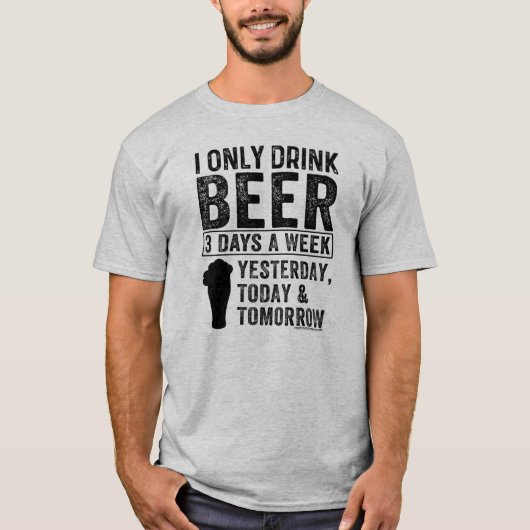 Grappig Bier Drink Shirt – Beer Lovers Gift (Voorkant)