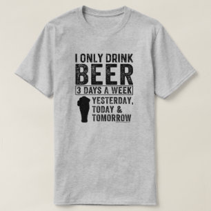 Grappig Bier Drinken Shirt – Cadeau voor Bierliefh