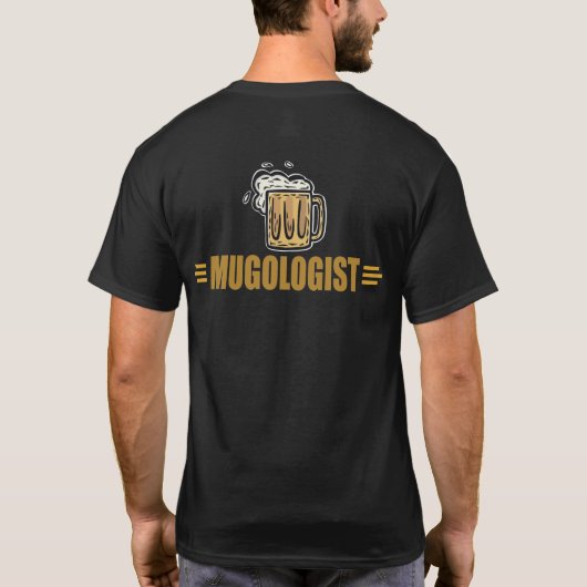 Grappig bier drinken t-shirt (Achterkant)