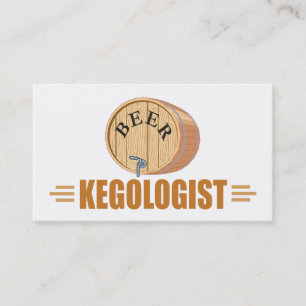 Grappig bier drinken visitekaartje