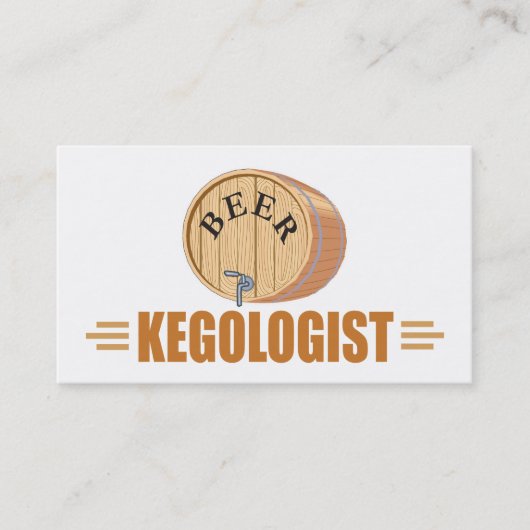 Grappig bier drinken visitekaartje (Voorkant)