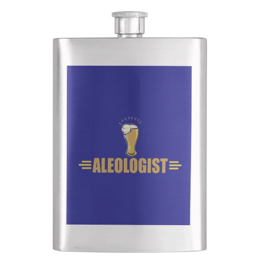 Grappig bier en Ale Heupfles (Voorkant)