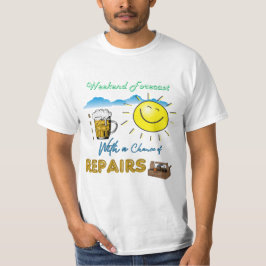 GRAPPIG! Bier en reparaties - Weekend Forecast T-S T-shirt