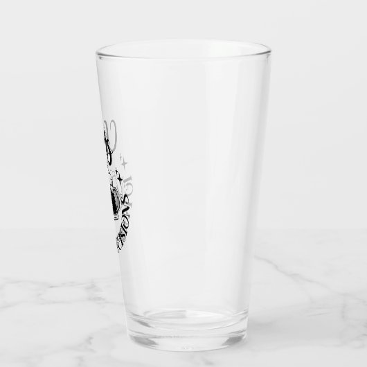 Grappig Bier Glas (Links)