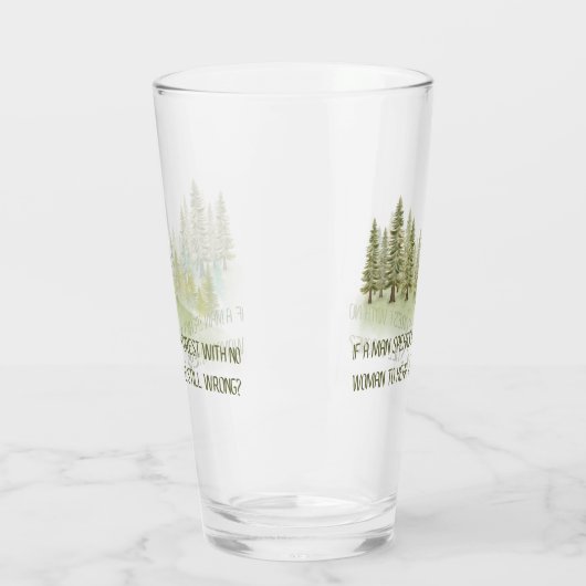 Grappig bier glas voor mannen (Links)