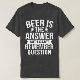 Grappig Bier Graphic T-shirt - Bier is het Antwoor