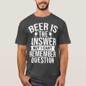 Grappig Bier Graphic T-shirt - Bier is het Antwoor (Voorkant)