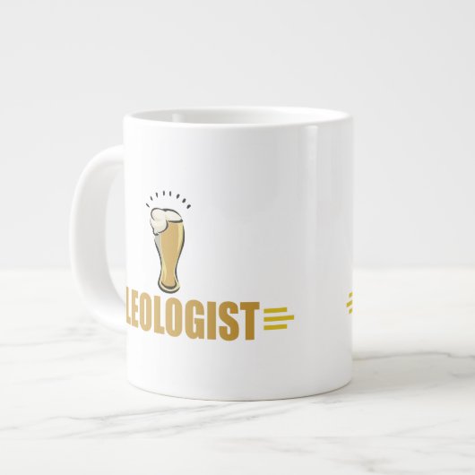 Grappig Bier Grote Koffiekop (Links)