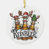 Grappig Bier Keramisch Ornament (Voorkant)