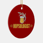 Grappig Bier Keramisch Ornament (Rechts)