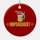 Grappig Bier Keramisch Ornament (Achterkant)