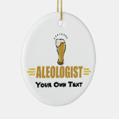 Grappig Bier Keramisch Ornament (Rechts)