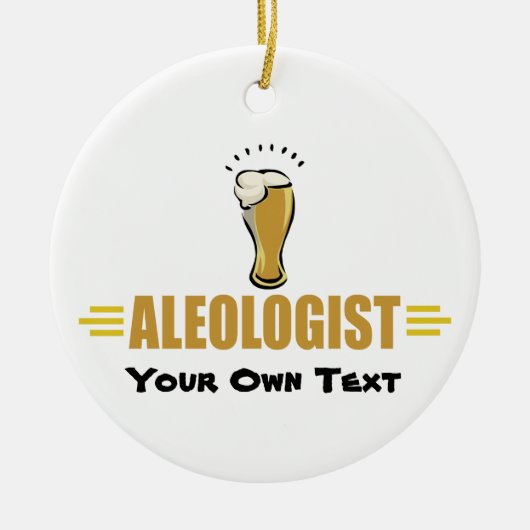 Grappig Bier Keramisch Ornament (Voorkant)