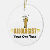 Grappig Bier Keramisch Ornament (Links)