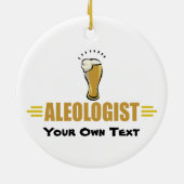 Grappig Bier Keramisch Ornament (Achterkant)
