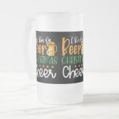 grappig bier Kerstmis juichen Matglas Bierpul (Voorkant links)
