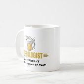 Grappig Bier Koffiemok (Voorkant links)