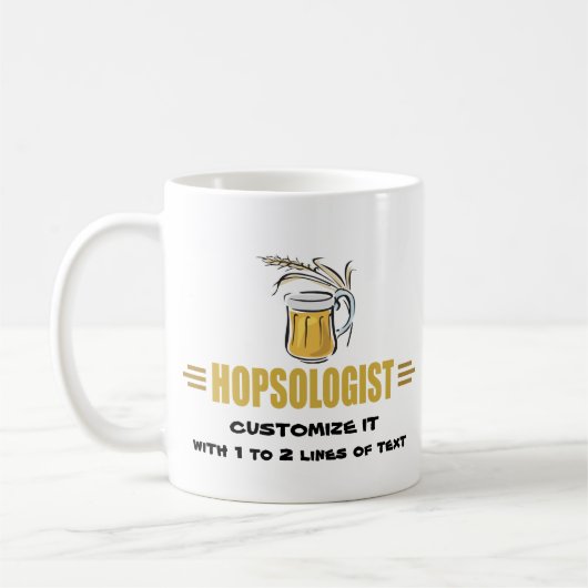 Grappig Bier Koffiemok (Links)