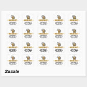 Grappig bier maken vierkante sticker (Vel)