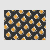 Grappig bier mok feestpatroon tissuepapier (Voorkant)