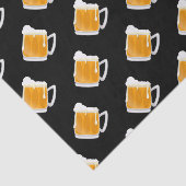 Grappig bier mok feestpatroon tissuepapier (Detail)