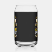 Grappig bier ontbijt woord kunst blikvorm glas (Links)