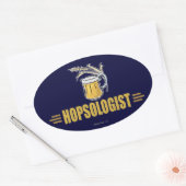 Grappig Bier Ovale Sticker (Envelop)