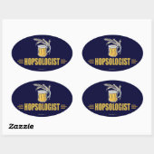 Grappig Bier Ovale Sticker (Vel)