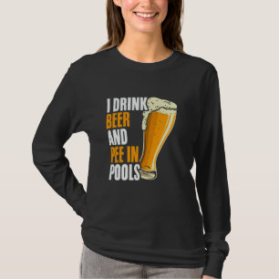 Grappig Bier Plassen Zwemmen Citaat Embarrassing S T-shirt