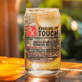 Grappig bier recept familie reünie aangepaste teks blikvorm glas