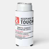 Grappig bier recept familie reünie aangepaste teks seltzer blikjeskoeler (Seltzer Achterkant)