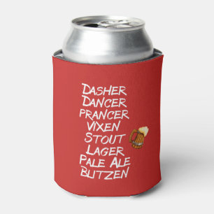 Grappig bier rendieren namen Kerstmis Blikjeskoeler
