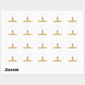 Grappig Bier Ronde Sticker (Vel)