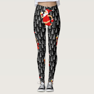 grappig bier santa claus leggings