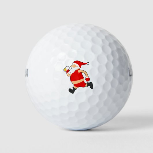 grappig bier santa kerstmis golfballen (Voorkant)