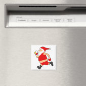 grappig bier santa kerstmis magneet (Insitu (Vaatwasser))
