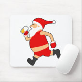 grappig bier santa kerstmis muismat (Met muis)