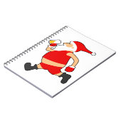 grappig bier santa kerstmis notitieboek (Linkerzijde)