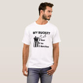 Grappig Bier Slogan Emmer Lijst T-shirt ontwerp (Voorkant volledig)