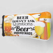 Grappig bier stelt geen vragen die mannen begrijpe golfheadcover (Voorkant)
