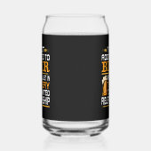 Grappig bier verslaafd woord kunst blikvorm glas (Links)